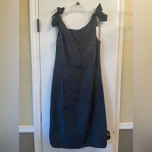 Black silk sheath dress, size XS